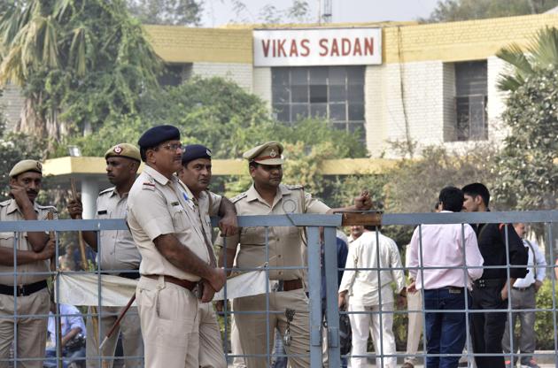 Another three accused in the case are facing trial in the sessions court and their fates will be sealed in the final hearing that is scheduled to be held next month. (Sanjeev Verma/HT PHOTO) Another three accused in the case are facing trial in the sessions court and their fates will be sealed in the final hearing that is scheduled to be held next month. (Sanjeev Verma/HT PHOTO)