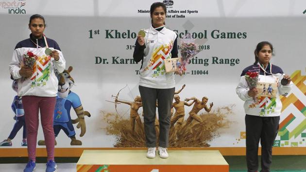 Haryana finished with the most number of gold medals in the Khelo India School Games.(PTI)