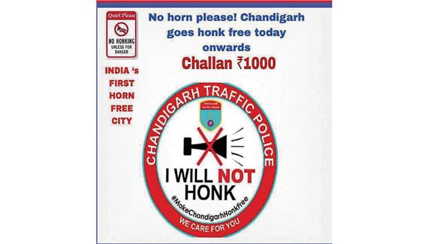 Fake poster of Honk free Chandigarh. Fake poster of Honk free Chandigarh.