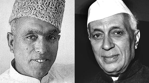 Sheikh Abdullah and Jawaharlal Nehru.(HT Archive) Sheikh Abdullah and Jawaharlal Nehru.(HT Archive)
