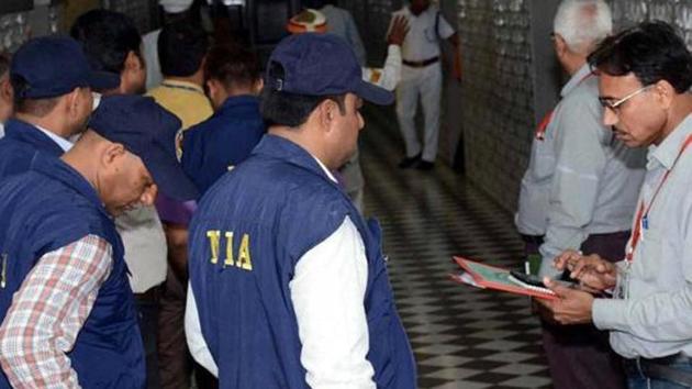 NIA Team during an inspection in Lucknow.(HT File Photo)