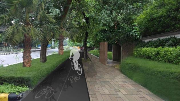 An artist’s impression of how a road will look. An artist’s impression of how a road will look.