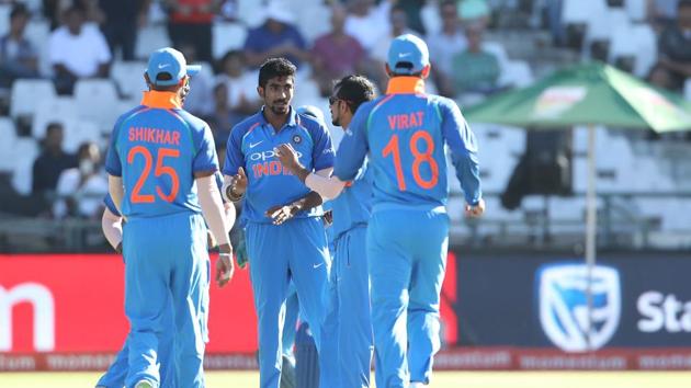 In reply, the hosts got off to a poor start as Jasprit Bumrah removed Hashim Amla in the second over.  (BCCI ) 
