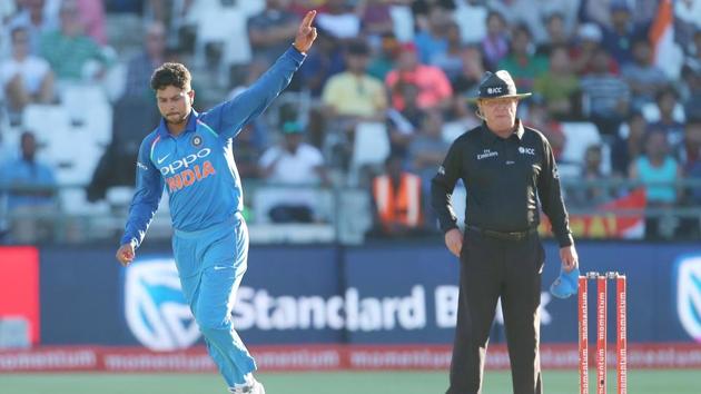 Kuldeep then got the wicket of Markram to halt South Africa’s progress.  (BCCI ) 