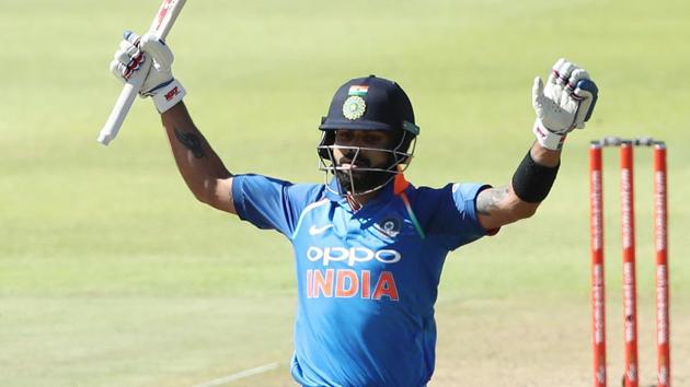 Kohli batted sensibly and brought up his 34th century. India scored 303/6 in their allotted 50 overs.  (BCCI ) 