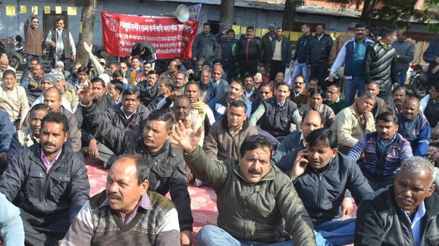 Employee unions are unhappy with the government’s move to classify postings. (HT File) Employee unions are unhappy with the government’s move to classify postings. (HT File)