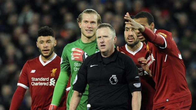 The Premier League game between Liverpool and Tottenham Hotspur saw players being booked for diving.(AP)