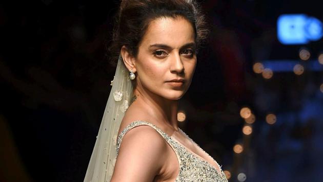 Bollywood actor Kangana Ranaut walks the ramp displaying the collection of designer Ridhi Mehra at Lakme Fashion Week Summer Resort 2018. (PTI) Bollywood actor Kangana Ranaut walks the ramp displaying the collection of designer Ridhi Mehra at Lakme Fashion Week Summer Resort 2018. (PTI)