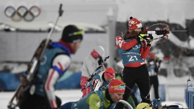 Macx Davies of Canada trains ahead of the Pyeongchang 2018 Winter Olympic Games. (REUTERS) Macx Davies of Canada trains ahead of the Pyeongchang 2018 Winter Olympic Games. (REUTERS)