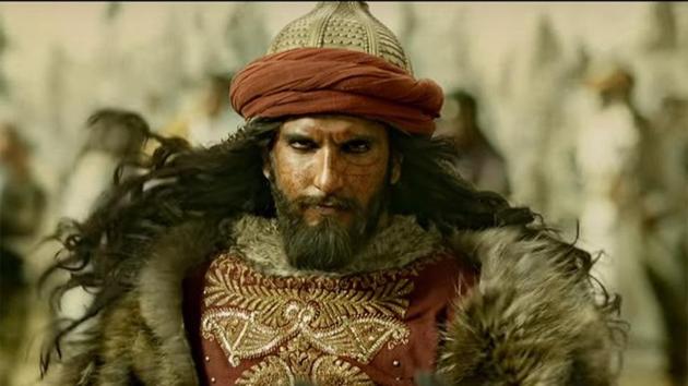 Ranveer Singh as Alauddin Khilji in Sanjay Leela Bhansali’s Padmaavat.