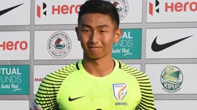 Dheeraj Singh is currently training with Scottish Premier League club Motherwell FC. (AIFF) Dheeraj Singh is currently training with Scottish Premier League club Motherwell FC. (AIFF)