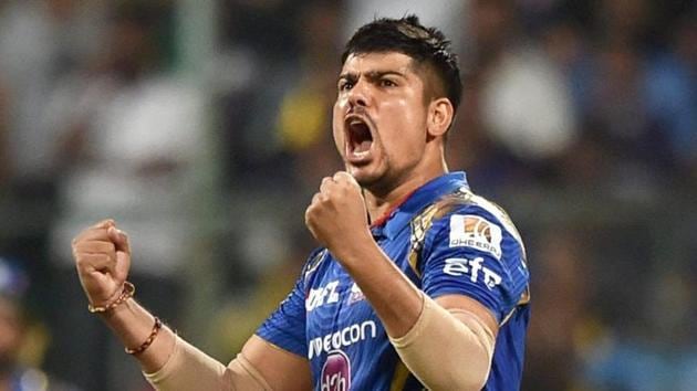 Karn Sharma’s all-round show (54 and 2/50) guided Vidarbha to a 17-run win over Services in the Vijay Hazare Trophy. (PTI) Karn Sharma’s all-round show (54 and 2/50) guided Vidarbha to a 17-run win over Services in the Vijay Hazare Trophy. (PTI)