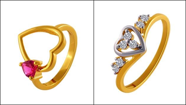 Anjali jewellers female sales ring collection