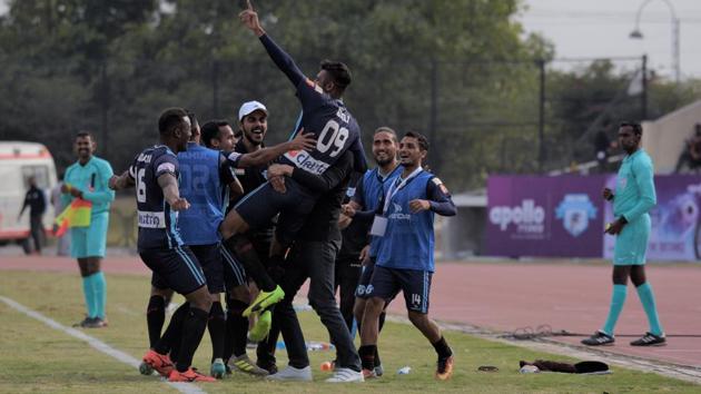 Minerva Punjab FC sit at the top of the I-League standings with five games left in the season.(AIFF)