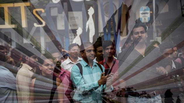 Visitors at an installation during the Kala Ghoda Arts Festival in Mumbai on February 6, 2018. (Satish Bate / HT Photo) Visitors at an installation during the Kala Ghoda Arts Festival in Mumbai on February 6, 2018. (Satish Bate / HT Photo)