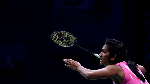 P.V. Sindhu plays a return against US badminton player Beiwen Zhang during the women's singles final badminton match at the Yonex-Sunrise India Open 2018 in New Delhi on February 4, 2018. (Sajjad Hussain / AFP) P.V. Sindhu plays a return against US badminton player Beiwen Zhang during the women's singles final badminton match at the Yonex-Sunrise India Open 2018 in New Delhi on February 4, 2018. (Sajjad Hussain / AFP)