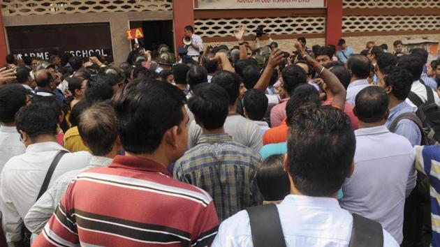 A dance teacher of a prominent girl’s school in West Bengal’s capital Kolkata was arrested on Friday for allegedly sexually harassing a Class 2 student for the last six months, police said. The accused was charged under sections of the Protection of Children from Sexual Offences (POCSO) Act after the girl’s mother lodged a complaint with the police. (Samir Jana / HT Photo) A dance teacher of a prominent girl’s school in West Bengal’s capital Kolkata was arrested on Friday for allegedly sexually harassing a Class 2 student for the last six months, police said. The accused was charged under sections of the Protection of Children from Sexual Offences (POCSO) Act after the girl’s mother lodged a complaint with the police. (Samir Jana / HT Photo)