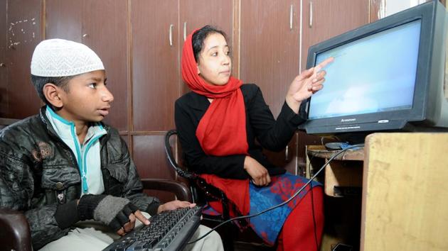 Madrasas also offer computer lessons to students. (Ravi Kumar/HT) Madrasas also offer computer lessons to students. (Ravi Kumar/HT)