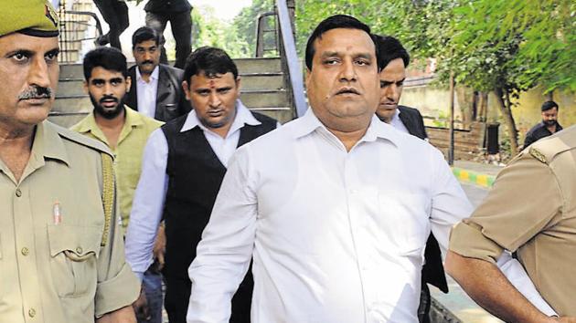 Former MLA Amarpal Sharma is an accused in the murder of BJP leader Gajendra Bhati. (Sakib Ali /HT File Photo) Former MLA Amarpal Sharma is an accused in the murder of BJP leader Gajendra Bhati. (Sakib Ali /HT File Photo)