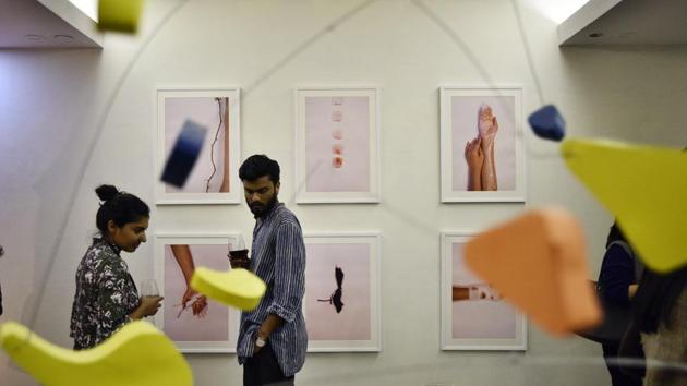 By presenting The Irregulars Art Fair in a space that used to be a leather goods factory the attempt is at showcasing art where it may not be traditionally presented or thought present. (Anushree Fadnavis / HT Photo) By presenting The Irregulars Art Fair in a space that used to be a leather goods factory the attempt is at showcasing art where it may not be traditionally presented or thought present. (Anushree Fadnavis / HT Photo)