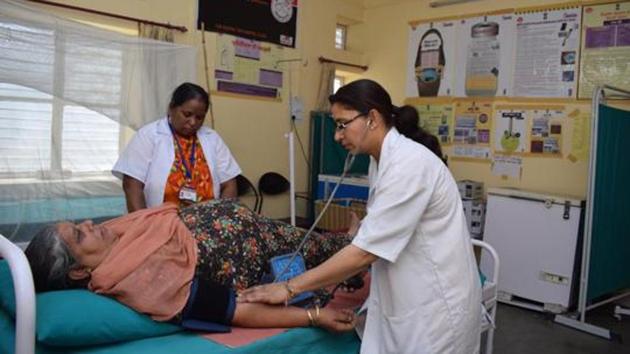 Jharkhand, Jammu and Kashmir, and Uttar Pradesh have emerged as the top-three large states in the country in terms of annual incremental performance on health indicators, the NITI Aayog said.(HT File Photo)