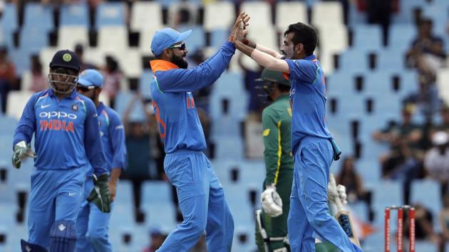 Yuzvendra Chahal and Kuldeep Yadav have been the chief destroyers in the last three games and South Africa will be facing an uphill battle as they aim to avoid a series loss in the fourth ODI at Johannesburg(AP)