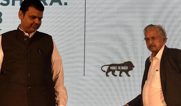 Maharashtra CM Devendra Fadnavis and MLA Subash Desai at a curtain-raiser for Magnetic Maharashtra in Nariman Point in January. (HT File Photo) Maharashtra CM Devendra Fadnavis and MLA Subash Desai at a curtain-raiser for Magnetic Maharashtra in Nariman Point in January. (HT File Photo)