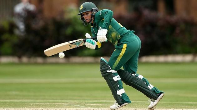 Mignon du Preez top-scored with 90 not out to help South Africa beat India on Saturday in their third and final match of the ICC Women’s ODI Championship. (ICC/Twitter) Mignon du Preez top-scored with 90 not out to help South Africa beat India on Saturday in their third and final match of the ICC Women’s ODI Championship. (ICC/Twitter)
