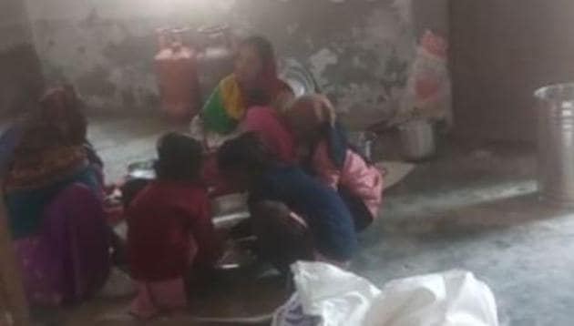 The video grab of the incident at a primary school in Vikas Nagar, Loni.
