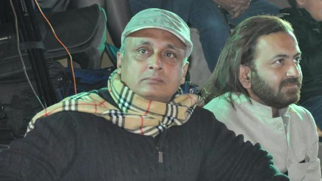 Piyush Mishra was in Chandigarh to inaugurate a cultural centre named after him at the Dikshant Global School.(HT Photo)
