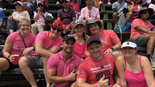 Fans and players alike deck themselves out in pink in a bid to spread awareness on breast cancer, supporting the ‘PinkDrive’ campaign. (Twitter: @OfficialCSA) Fans and players alike deck themselves out in pink in a bid to spread awareness on breast cancer, supporting the ‘PinkDrive’ campaign. (Twitter: @OfficialCSA)