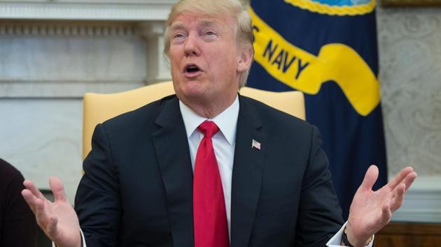 (FILES) In this file photo taken on February 2, 2018 US President Donald Trump speaks as he meets with North Korean defectors in the Oval Office at the White House in Washington, DC. (AFP) (FILES) In this file photo taken on February 2, 2018 US President Donald Trump speaks as he meets with North Korean defectors in the Oval Office at the White House in Washington, DC. (AFP)
