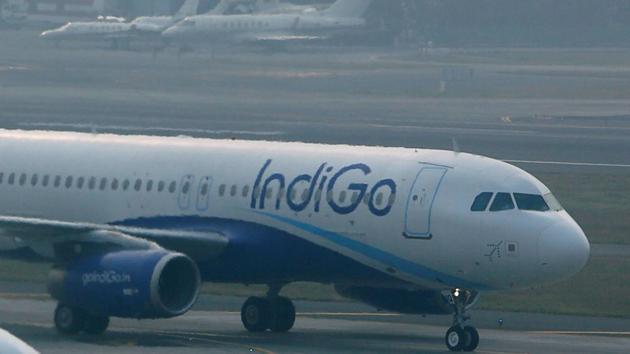 An IndiGo airlines’ aircraft taxis at Mumbai's Chhatrapathi Shivaji International Airport.(Reuters File Photo)