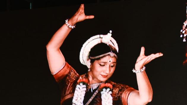 Mitali Dsouza performing at Cross Maidan on Saturday. (Aalok Soni/HT) Mitali Dsouza performing at Cross Maidan on Saturday. (Aalok Soni/HT)