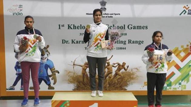 Manu Bhaker won the 10m air pistol event, outclassing the highly-experienced Heena Sidhu at the 61st National Shooting Championship in Thiruvanthapuram (PTI) Manu Bhaker won the 10m air pistol event, outclassing the highly-experienced Heena Sidhu at the 61st National Shooting Championship in Thiruvanthapuram (PTI)