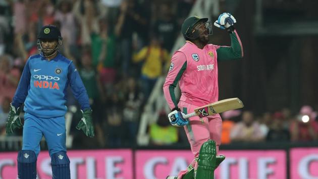 South Africa defeated India by five wickets (D/L) in the fourth ODI at the Wanderers Cricket Ground in Johannesburg. This was their first win of the series. (BCCI )