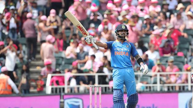 Kohli, who scored a century in the previous ODI, brought up his half-century. (BCCI ) Kohli, who scored a century in the previous ODI, brought up his half-century. (BCCI )