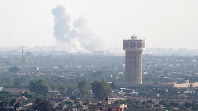 File photo of smoke rising in Egypt's North Sinai as seen from the border of southern Gaza Strip after Islamic State militants launched a wide-scale coordinated assault on several military checkpoints in the province.(Reuters File Photo) File photo of smoke rising in Egypt's North Sinai as seen from the border of southern Gaza Strip after Islamic State militants launched a wide-scale coordinated assault on several military checkpoints in the province.(Reuters File Photo)