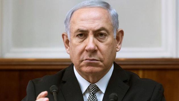 Israeli Prime Minister Benjamin Netanyahu attends the weekly cabinet meeting at the Prime Minister's office in Jerusalem, February 4, 2018.(Reuters File Photo)