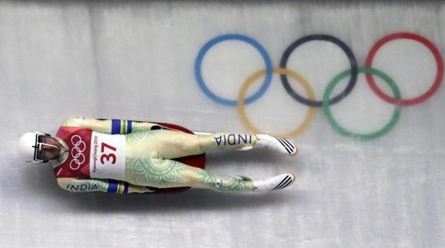 Shiva Keshavan of India competes during final heats of the men's luge competition at the 2018 Winter Olympics in Pyeongchang on Sunday (AP) Shiva Keshavan of India competes during final heats of the men's luge competition at the 2018 Winter Olympics in Pyeongchang on Sunday (AP)