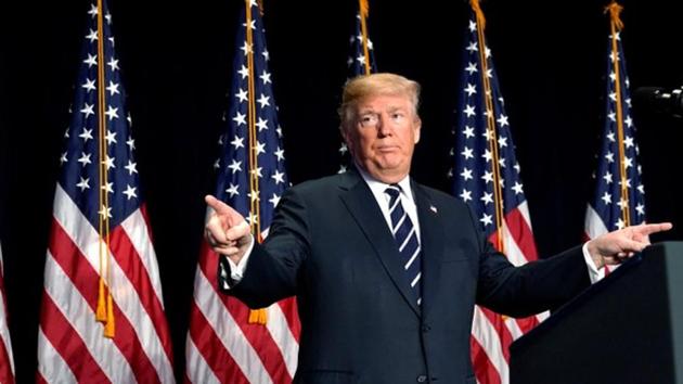 US President Donald Trump concludes his remarks at the National Prayer Breakfast in Washington on February 8. (REUTERS) US President Donald Trump concludes his remarks at the National Prayer Breakfast in Washington on February 8. (REUTERS)