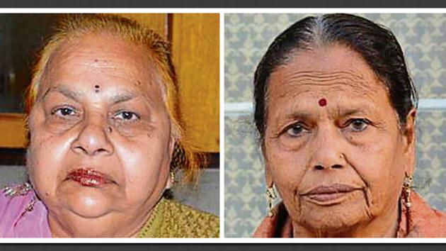 Sarla Devi (right) and Nirmala Devi. Sarla Devi (right) and Nirmala Devi.