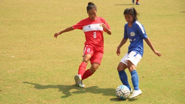 Manipur edged out Railways in the semi-finals of the Senior Women’s National Football Championship.(AIFF)