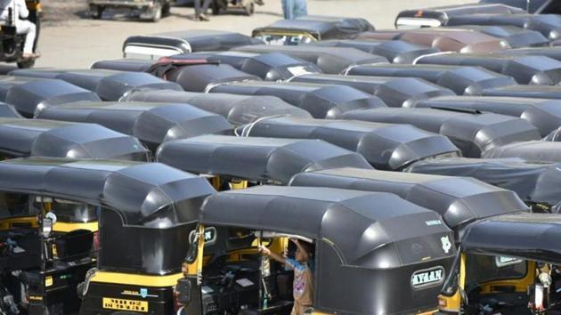 The state transport department has decided to include QR codes as part of stickers bearing details of auto and taxi permit holders and helplines across the state.(HT File/Representational Image)