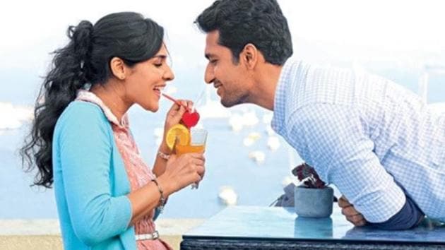 Angira Dhar, Vicky Kaushal in a still from Love Per Square Foot.