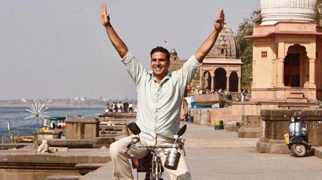 Akshay Kumar in a still from PadMan. Akshay Kumar in a still from PadMan.