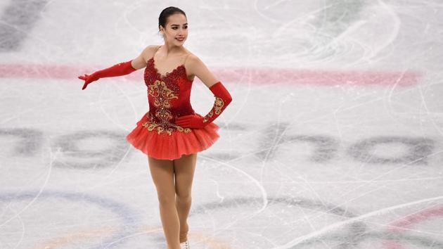 Russia's Alina Zagitova competes in the figure skating team event women's single skating free skating during the Pyeongchang 2018 Winter Olympic Games at the Gangneung Ice Arena in Gangneung on Monday. Fifteen-year-old Zagitova was one of the biggest headliners of the day. (AFP) Russia's Alina Zagitova competes in the figure skating team event women's single skating free skating during the Pyeongchang 2018 Winter Olympic Games at the Gangneung Ice Arena in Gangneung on Monday. Fifteen-year-old Zagitova was one of the biggest headliners of the day. (AFP)