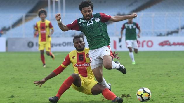 Mohun Bagan director Debasish Dutta wrote to the All India Football Federation (AIFF) questioning the referee who oversaw their game vs Gokulam Kerala FC. (AIFF) Mohun Bagan director Debasish Dutta wrote to the All India Football Federation (AIFF) questioning the referee who oversaw their game vs Gokulam Kerala FC. (AIFF)