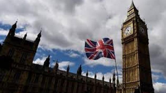 The Union Flag flies near the Houses of Parliament in London, Britain.(Reuters File Photo)