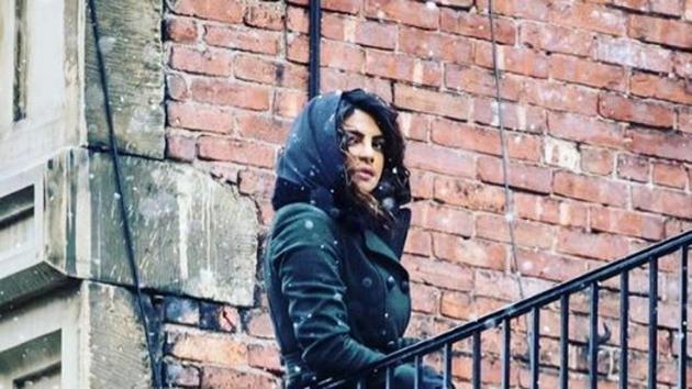 Priyanka Chopra shooting for Quantico in New York.(Instagram)